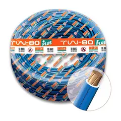 INDECO - CABLE TW-80 PLUS 450/750V 10 AWG - AZUL