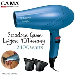GAMA - Secadora Profesional Leggero Ion 4D Therapy 2400watts - AZUL
