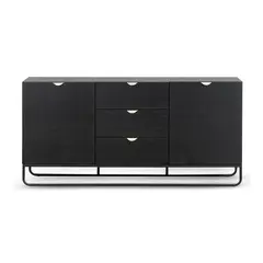 VENTITAS HOME - Aparador Vanguardista Sabrina Roble Negro
