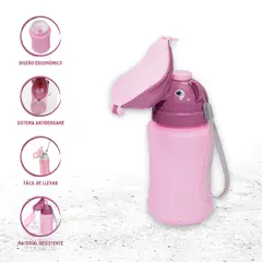 INFANTI - Bacín Portátil Para Niños «POTTY TO GO» Elefante Pink