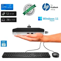 HP - PRODESK 400 G5-Mini -Intel Core I7 9700T 12GB RAM 256GB SSD Reacondicionada