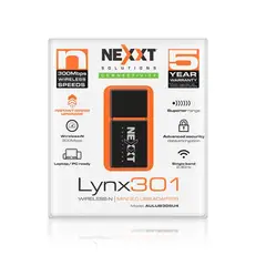 NEXXT SOLUTIONS - MINI ADAPTADOR INALÁMBRICO USB 2.0 LYNX 301 (AULUB305U4)