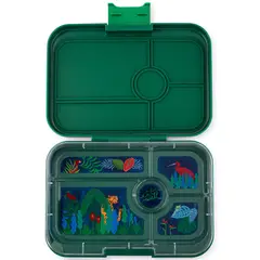 YUMBOX - LONCHERA TAPAS 5 DIVISIONES - Greenwich green jungle