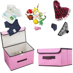 OEM - Caja de almacenamiento plegable a prueba de polvo color Rosado