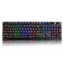 CYBERTEL - Teclado Gamer LED USB Xtreme Negro K505