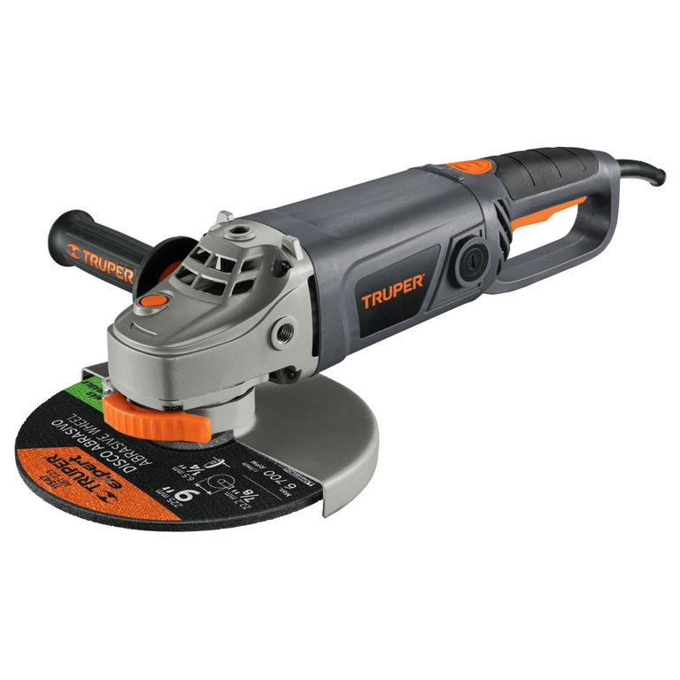 AMOLADORA ESMERILADORA 9 PULGADAS" INDUSTRIAL 2000W TRUPER
