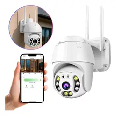 PREMIUM - Cámara A6 icsee  IP66 full HD Exterior Vigilancia, Sensor Mov, Infrarrojo