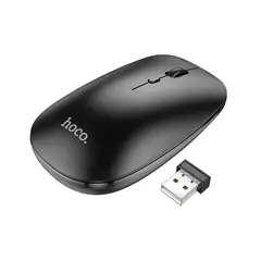HOCO - Mouse para PC Inalámbrico Modo dual 2.4 G GM15 Negro De Calidad