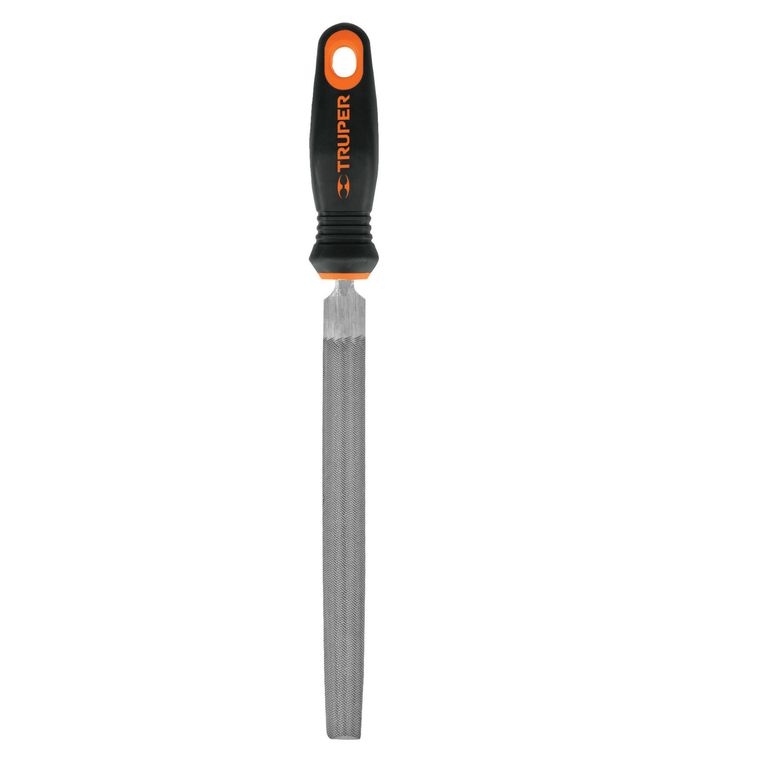 Lima media luna 8"P mango confort grip, Truper