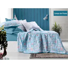 ALTENBURG - Cubrecama + Sábanas 100% Algodón Pima 200 Hilos Queen - CAMPO