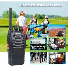 SEISA - Walkie Talkie Pack 2 Unid Portatil Transmisor Receptor