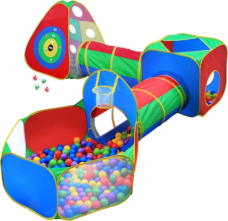 Carpa Circuito 5 En 1 Doble Túnel Juego Para Niños Unisex
