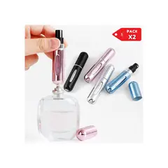 GENERICO - Pack x2 dispensador atomizador cápsula de perfume para viaje 5ml