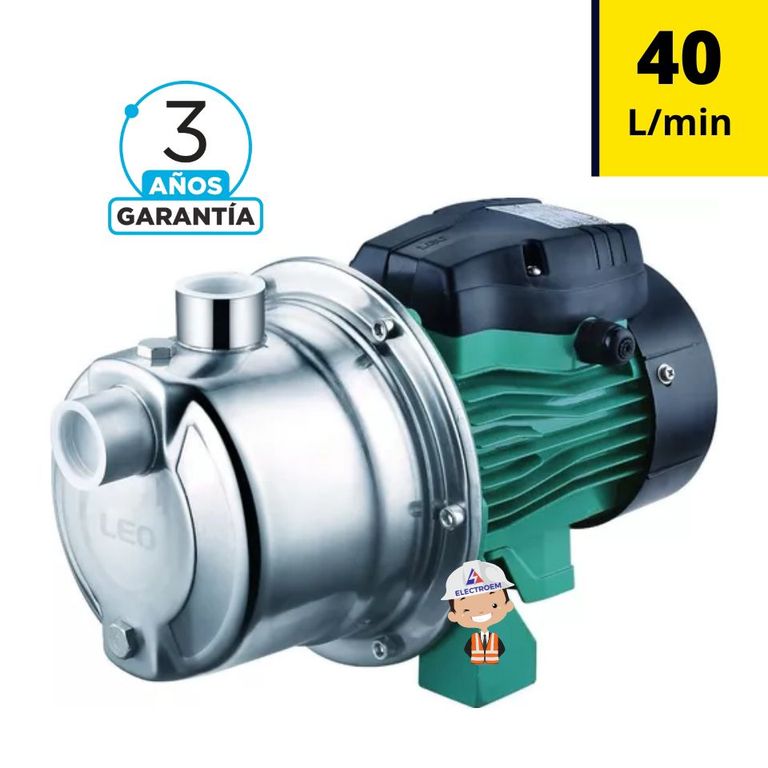 BOMBA DE AGUA JET INOXIDABLE DE 0.6 HP 40L/min INOXIDABLE
