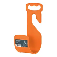 Truper - Gancho plástico naranja para manguera de jardín truper
