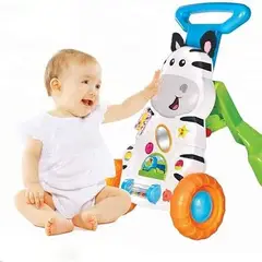 GENERICO - ANDADOR - CAMINADOR PARA BEBE DE ZEBRA MUSICAL 2 EN 1