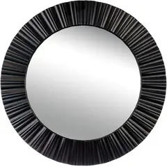 GREEN HOUSE - ESPEJO CIRCULAR COLOR NEGRO MATERIAL FIBRA DE VIDRIO