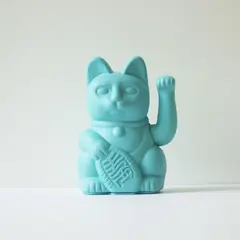 LUCKY CATS - Gato de la Suerte Turquesa