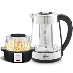 OSTER - Combo Hervidor Eléctrico De Vidrio 17L BVSTKT8990 +Pop Corn