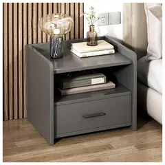 VENTITAS HOME - Velador Moderno Moura Plomo