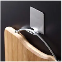 TODO FIT - Set de 3 ganchos autoadhesivos con diseño cuadrado – Organización práctica y moderna