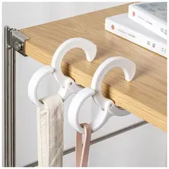 TODO FIT - Ganchos en forma de S para colgar en Perchero y Mesa Blanco