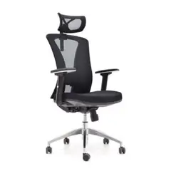 MOBELART - Silla de Oficina Presidente Versalles BA Negro Ergonómica möbelArt