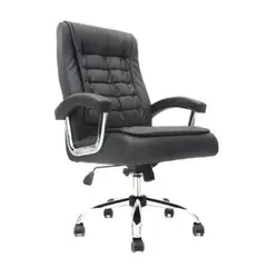 MOBELART - Silla de Oficina Presidente Shiny HN Negro möbelArt