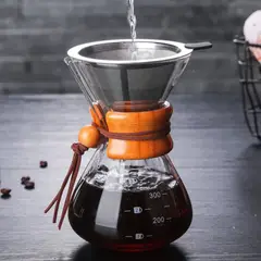 GENERICO - CAFETERA DE GOTEO 400ML  +FILTRO ACERO REUTILIZABLE