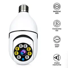 OEM - Camara IP de Seguridad WiFi Foco Bombillo Espia ControlCelular