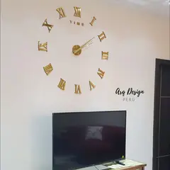 GENERICO - Reloj de Pared para Sala Moderno - Lucas Dorado