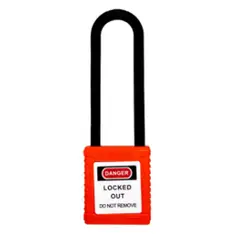 LOTO MASTER - CANDADO AISLADO COLOR ROJO  DOS LLAVES