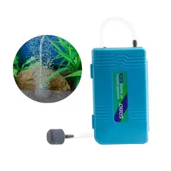 GENERICO - Bomba De Aire Para Pecera Acuario 1 Salida Sobo A Baterias