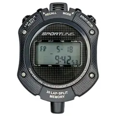 SPORTLINE - Cronometro Sport Line 490 Sensor de Calor 30 Memorias Multi - Negro