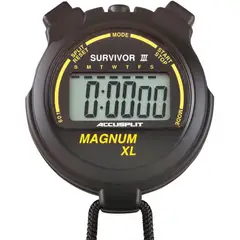 ACCUSPLIT - Cronómetro Survivor III LCD Gigante 24 Hrs -Negro