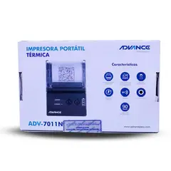 ADVANCE - Impresora Portátil Avance ADV 7011 Inalámbrico Bluetooth Papel 58mm