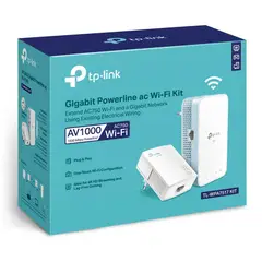 TP LINK - Kit extensor Wifi TPLink TL-WPA7517 Powerline AV1000doble banda AC750