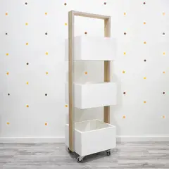 ALL CENTER MUEBLES DE MELAMINA - Carro Organizador Santi Allcenter Tres Niveles