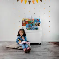 ALL CENTER MUEBLES DE MELAMINA - Librero Rafaela Cuatro Niveles con Baul