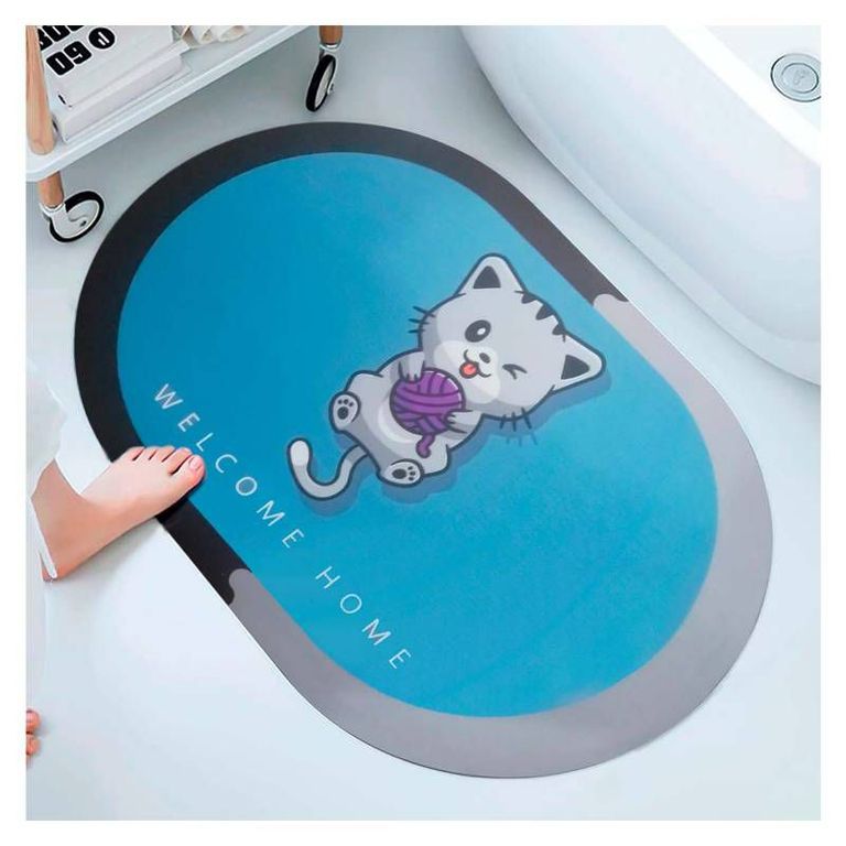 Alfombra De Baño Tapete Absorbente Diseño