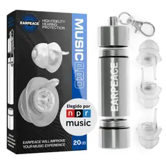 EAR PEACE - Tapones de Oìdos MÚSICOS SONIDISTAS ENSAYOS y DJ - Filtro de Reducciòn de 20dB MUSIC PRO