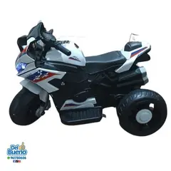 GENERICO - Moto a Batería para Niños colores: azul, rojo o blanco