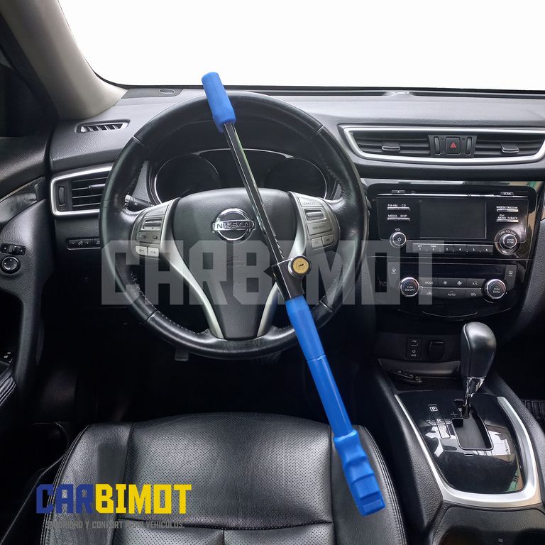 SEGURO BLOQUEO TRABA VOLANTE TIMON ANTIRROBO DE VEHICULOS