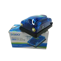 SOBO - Bomba De Aire Para Pecera 2 Salidas X 4l/min 5w