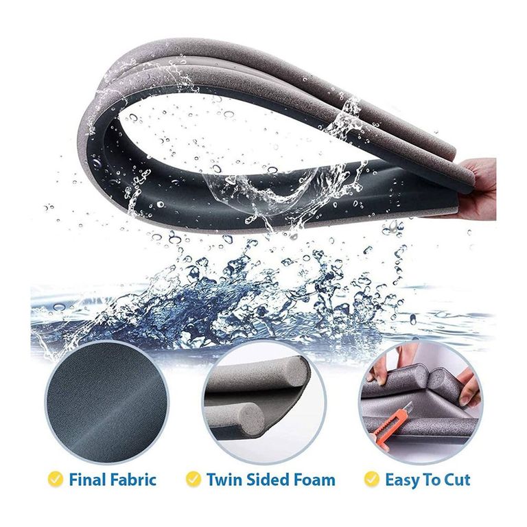 Burlete Flexible de Espuma 95cm Protección Sellado de Puertas