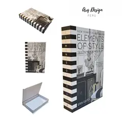 GENERICO - Libro Decorativo Tipo Baúl Elements