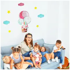 KELLER - Sticker Decorativo Infantil 3D 40X30cm S77 Unicornio