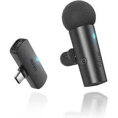 FIFINE - Micrófono Inalámbrico Solapa Lavalier Para Celular Usb-c M6