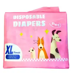 GENERICO - Pañal para mascotas Hembra Talla XL 6035cm
