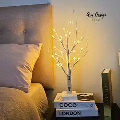 GENERICO - Lámpara de Mesa París Diseño Árbol Abedul